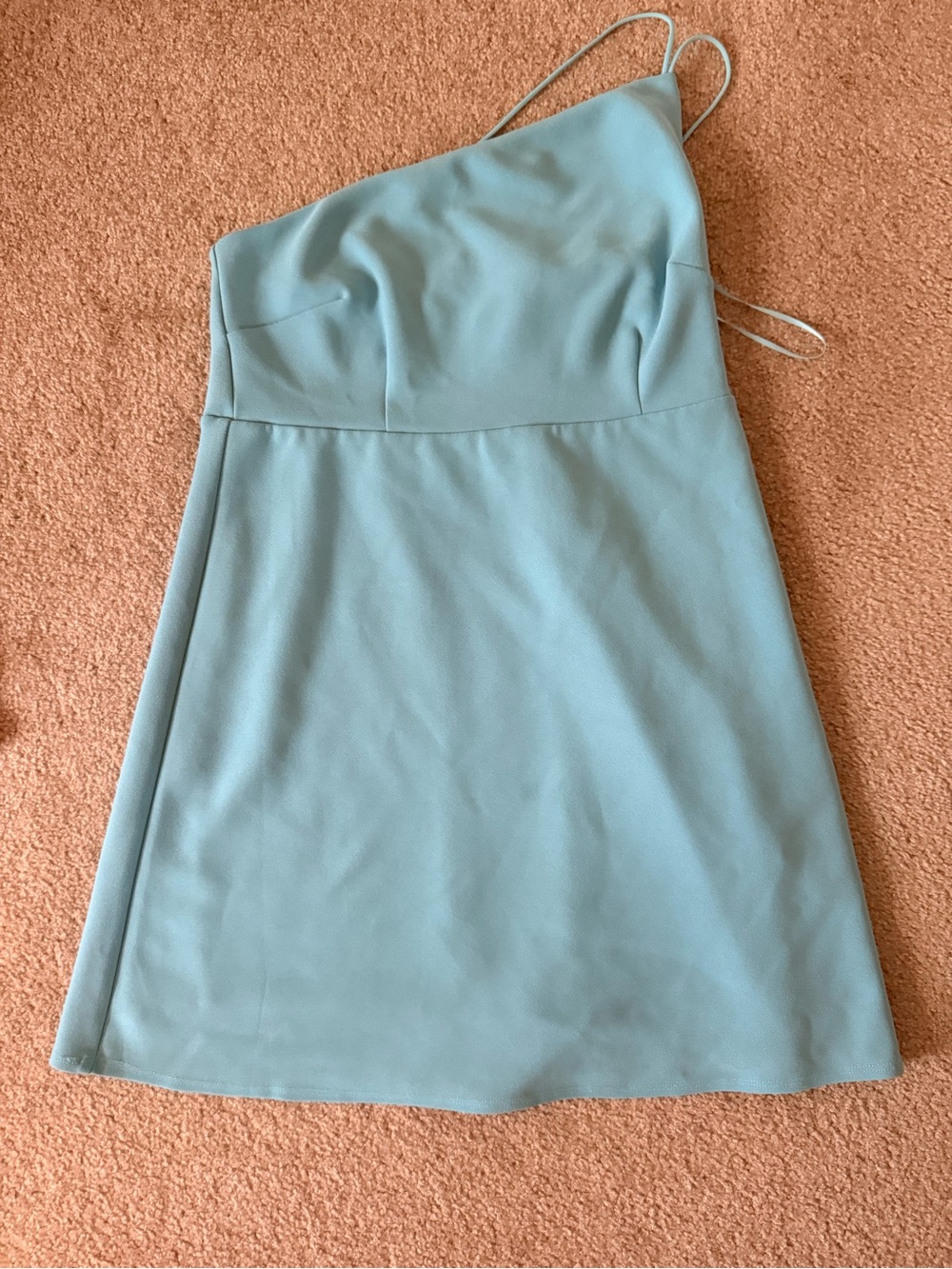 Abercrombie One-Shoulder Light Blue Mini Dress